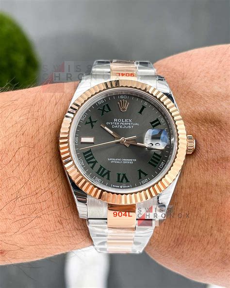 rolex wimbledon rose gold 41